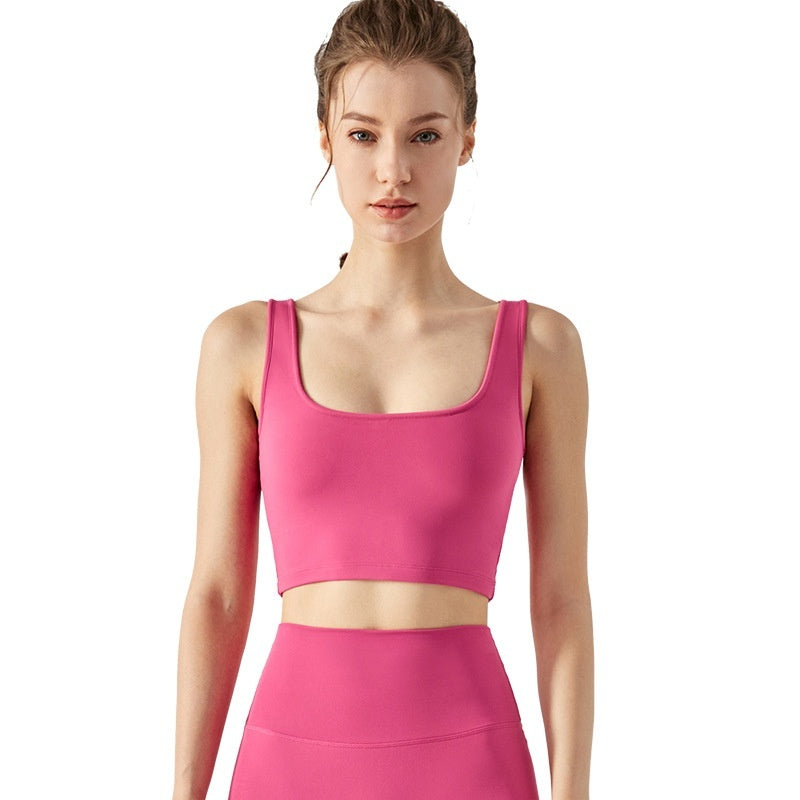 Fitness Vest With Chest Pad Yoga Bra - Bellarte Enchanté Fitness Vest With Chest Pad Yoga Bra